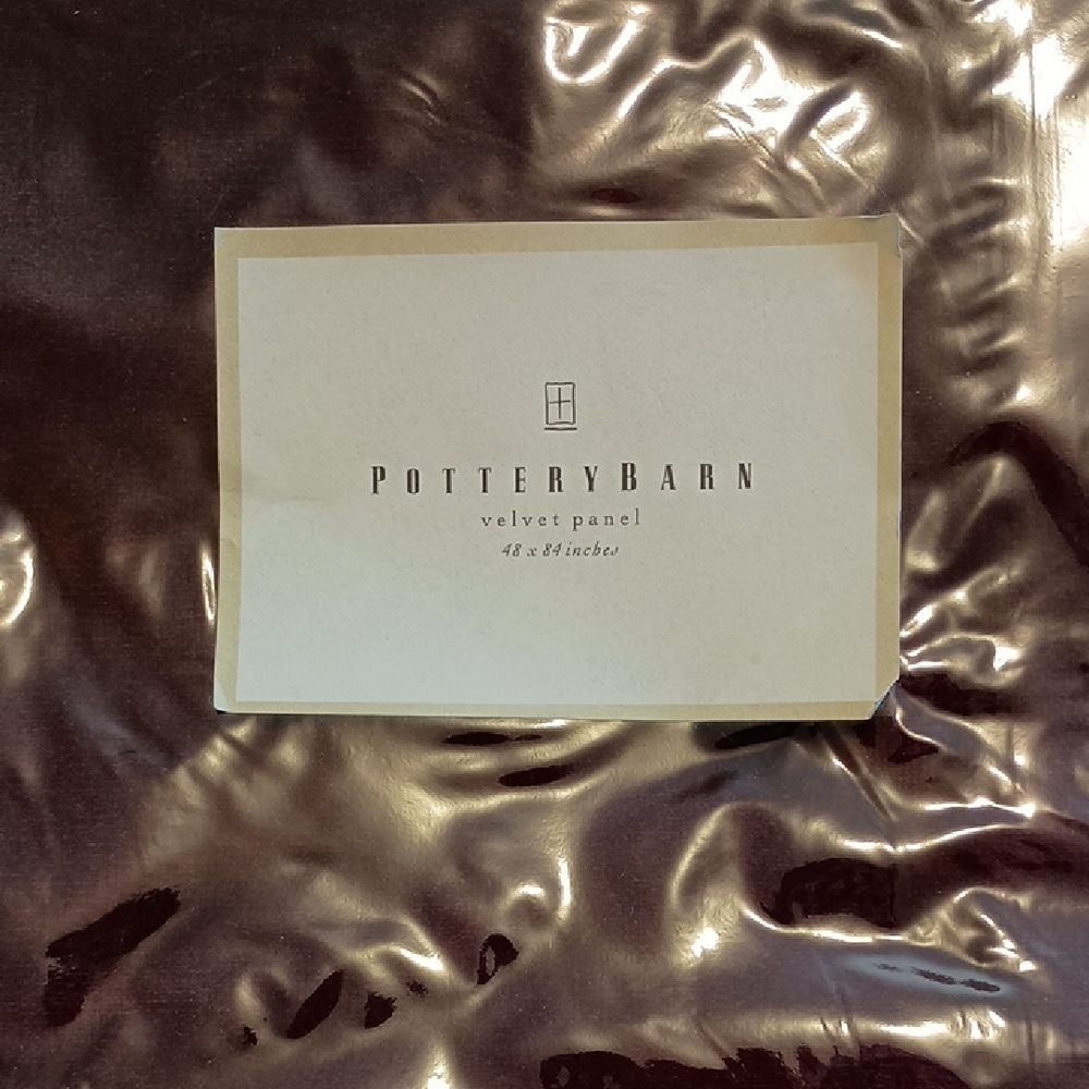 Pottery Barn Wine Velvet Panel (1) 48 x 84